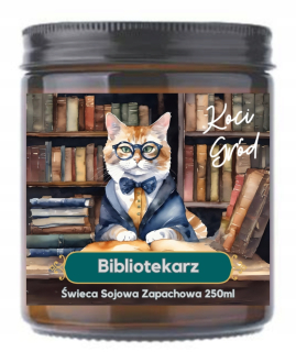 Sviečka - Vonná sójová sviečka BIBLIOTEKARZ Koci Gród 1 ks.